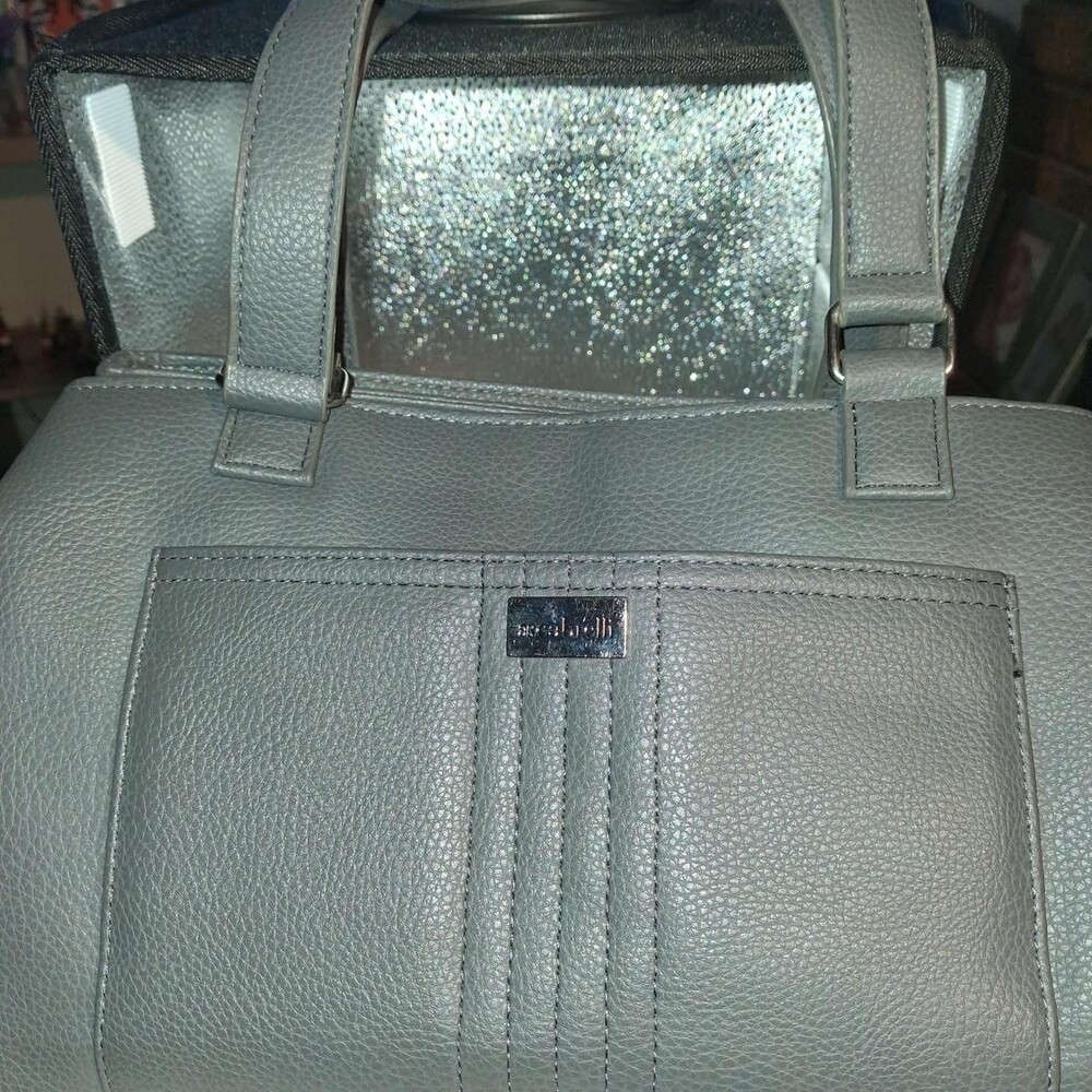 Cabrelli Grey Faux Leather Tote Handbag
